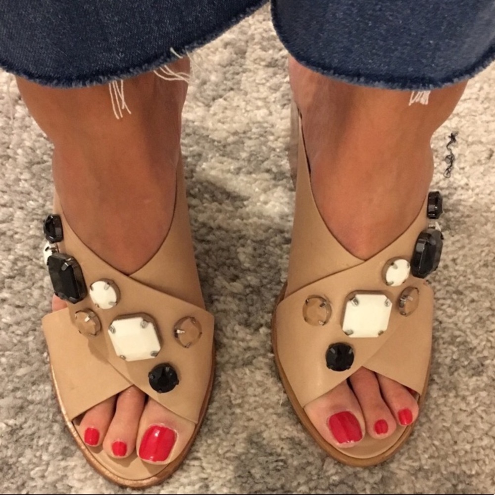 Loefler Randall jeweled heels